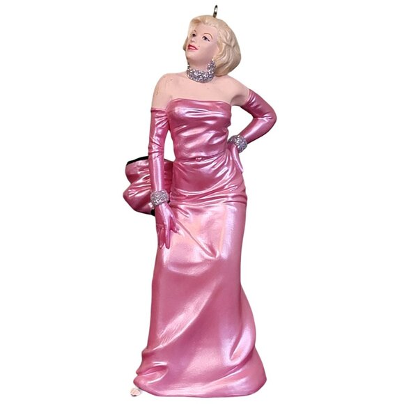 Hallmark Marilyn Monroe 1997 Vintage Keepsake Ornament Pink Gown Christmas Tree - Picture 2 of 13